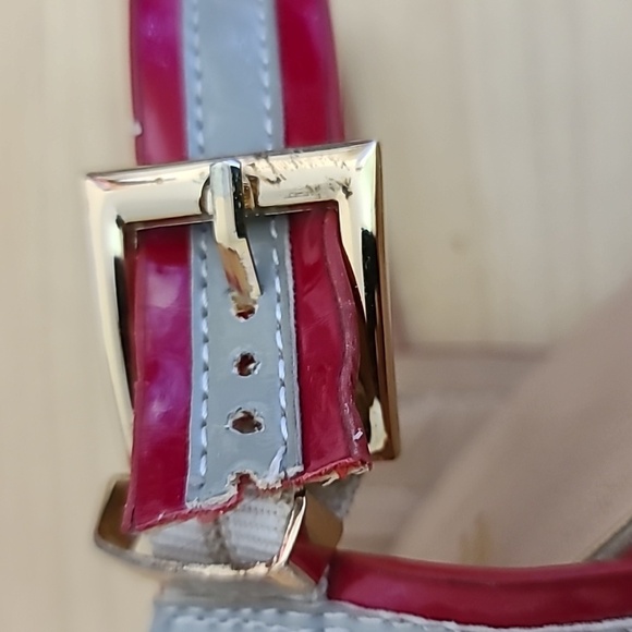 Baldi London Red High Heels Sexy Open Toe Sandals Size 7.5 - Picture 11 of 11